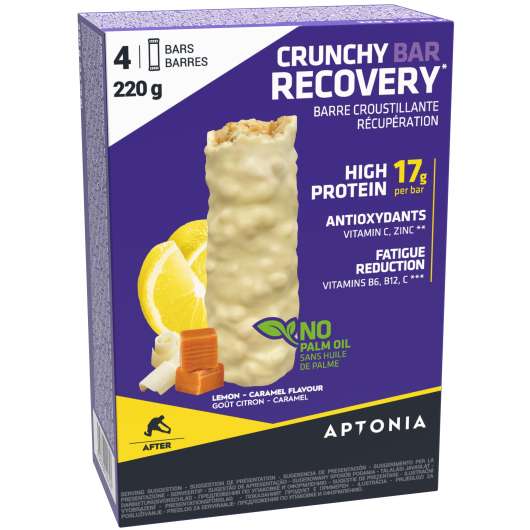 Aptonia, Bar Crunchy Citron 55 g X 4, Proteinbar