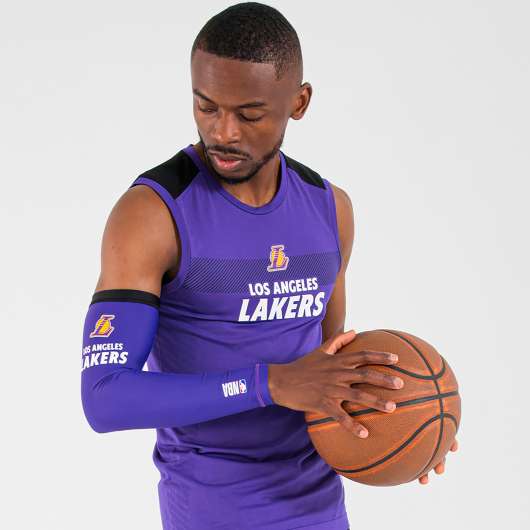 Armbågsskydd Basket Nba Los Angeles Lakers E500 Vuxen Lila