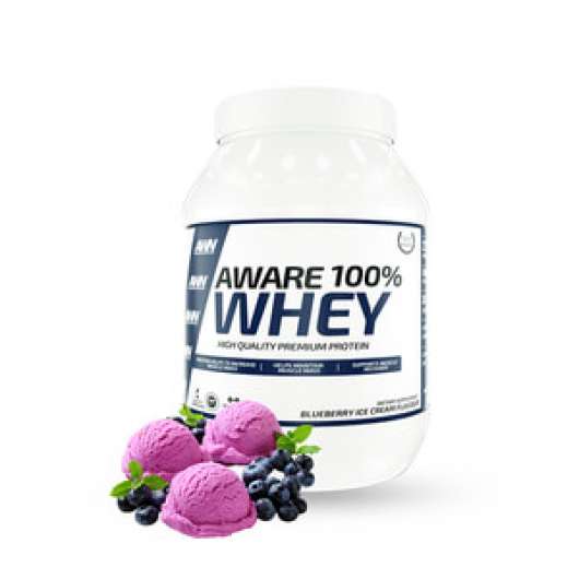 Aware Whey Protein 100 %, 900 g, Blueberry Ice Cream