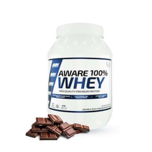 Aware Whey Protein 100 %, 900 g, Double Rich Chocolate