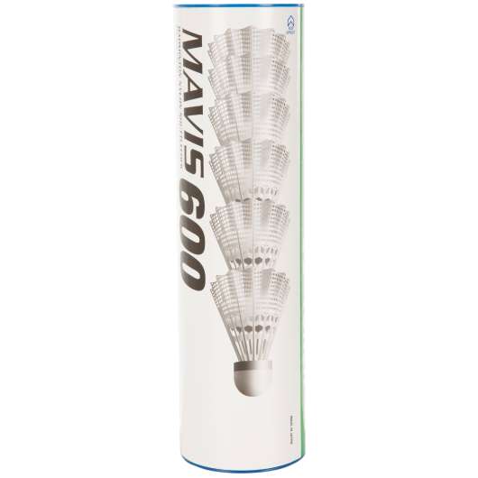 Badmintonboll i Plast 6-pack Yonex Mavis 600 Vit
