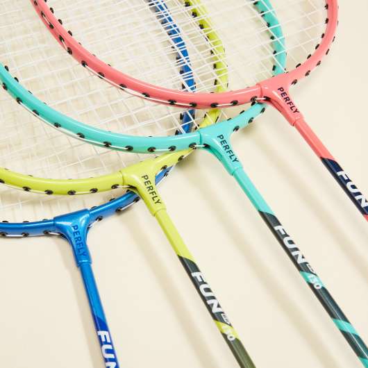 Badmintonset - Fun Br130 Family - 4 Racketar Vuxen