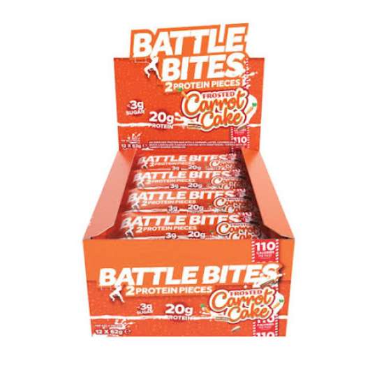 Battle Bites Protein Bars 12 x 62g - Carrot Cake