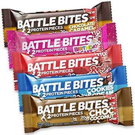 Battle Bites Protein Bars 12 x 62g - Mixlåda