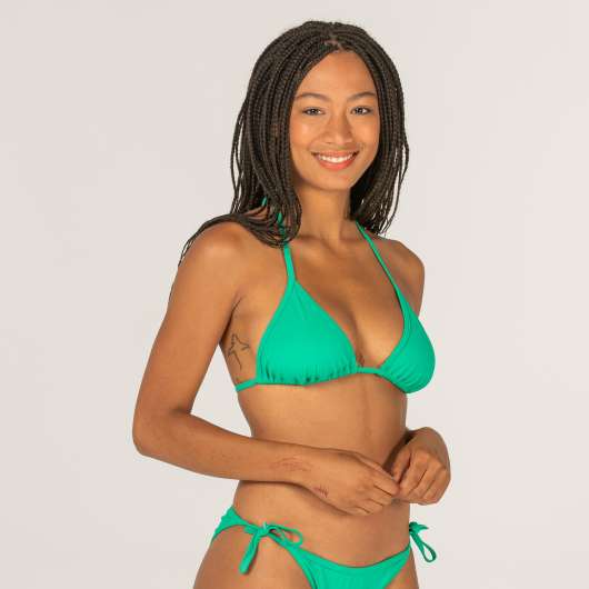 Bikiniöverdel Trekantsmodell Knytband Dam Grön