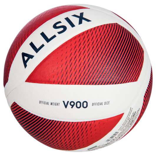 Boll Volleyboll V900 Vit/röd