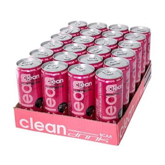 Clean Drink 24x330ml - Hallon & Smultron