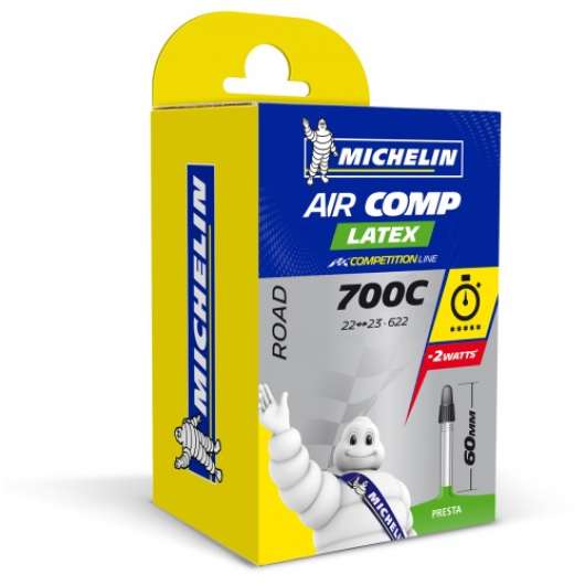 Cykelslang Michelin Aircomp Latex A1 22/23-622 Presta 60mm