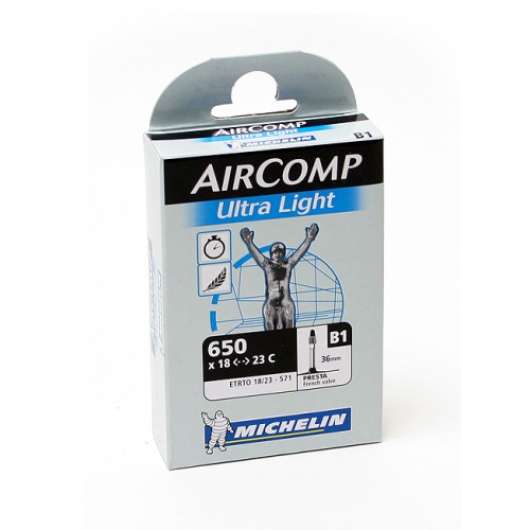 Cykelslang Michelin Aircomp Light 18/23x571 Prestaventil