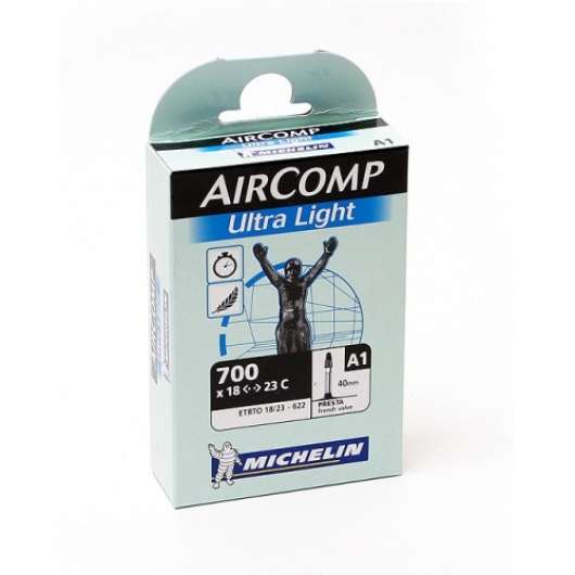 Cykelslang Michelin Aircomp Light 18/23x622 Prestaventil 40 mm
