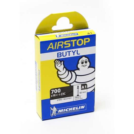 Cykelslang Michelin Airstop 18/23x622 Presta 52mm