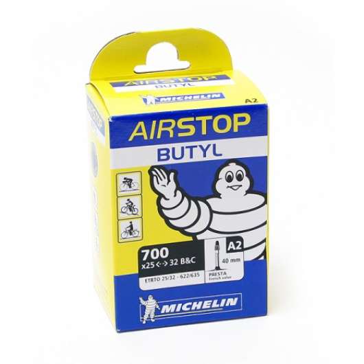 Cykelslang Michelin Airstop 25/32 x 622 Prestaventil 40mm