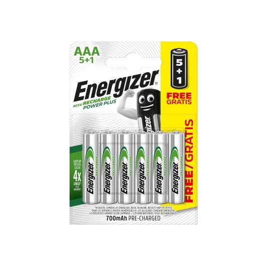 Energizer, Nimh-batterier 5+1 AAA 700 mAh, Batteri