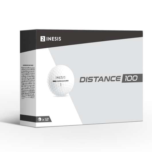 Golfboll - Distance 100 - 12-pack Vit