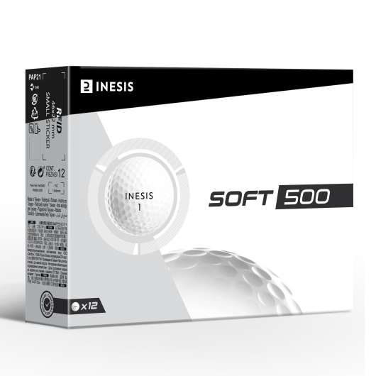 Golfboll - Soft 500 - 12-pack Vit