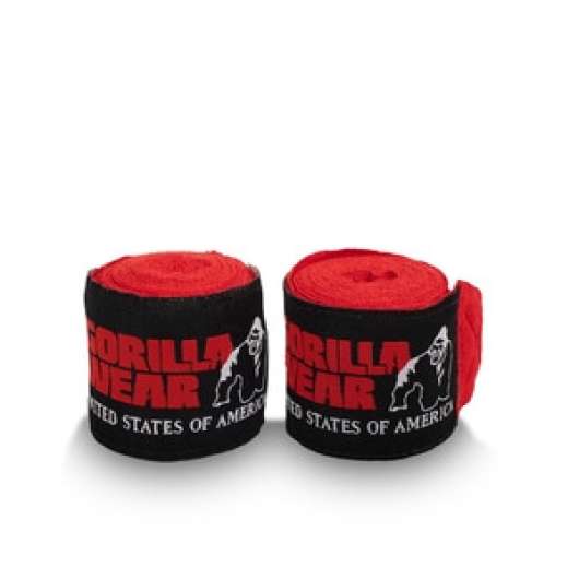 Gorilla Wear Boxing Hand Wraps, red, 3 m