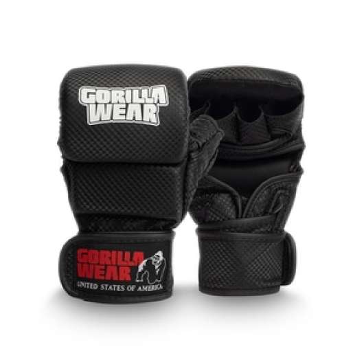 Gorilla Wear Ely MMA Sparring Gloves, black/white, M/L