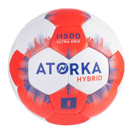 Handboll Junior Hybrid Storlek 1 Grå/röd