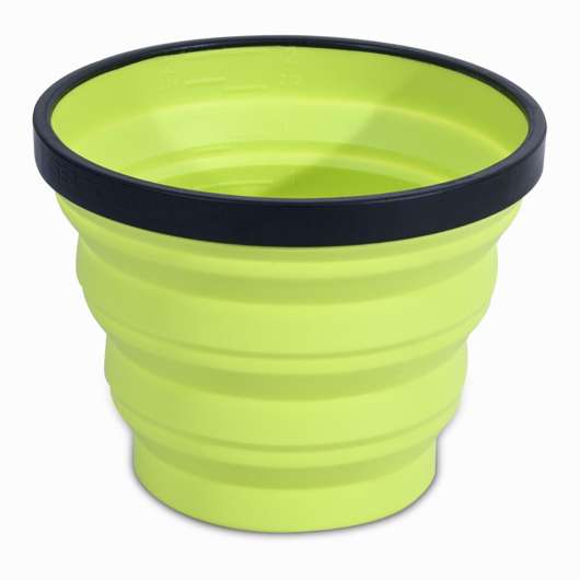 Hopfällbart Glas För Vandring X-cup 0,25 Liter Grönt