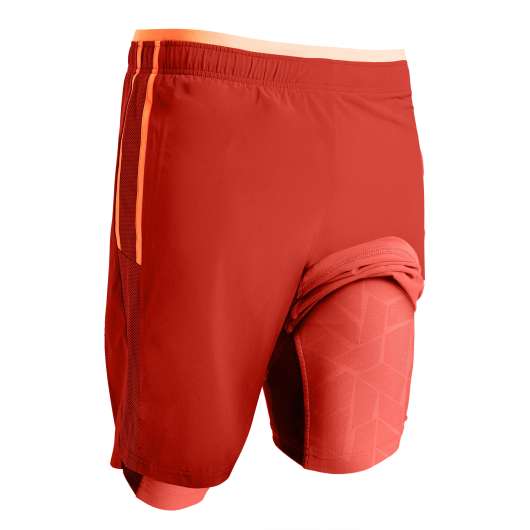 Kipsta, 3-i-1 TRX Vuxen Grå/röd, Shorts