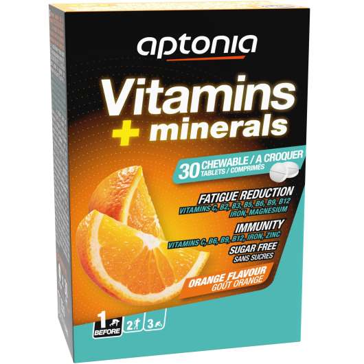 Kosttillskott Vitaminer Och Mineraler Apelsin Tabletterx30