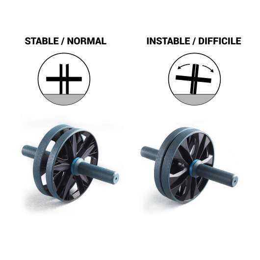 Maghjul Instabilt/stabilt - Ab Wheel