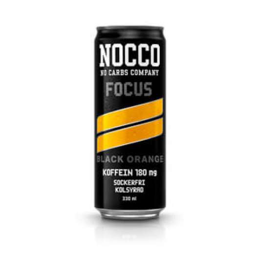 NOCCO Focus, 330 ml, Black Orange