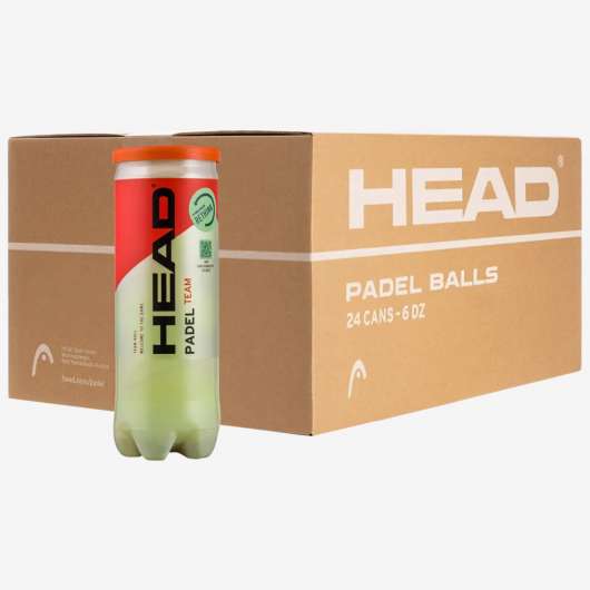 Padelboll - Head Padel Ball 3b - Kartong Med 24 Rör Om 3 Bollar Med Tryck