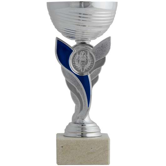 Pokal C130 Silver/blå 19 Cm