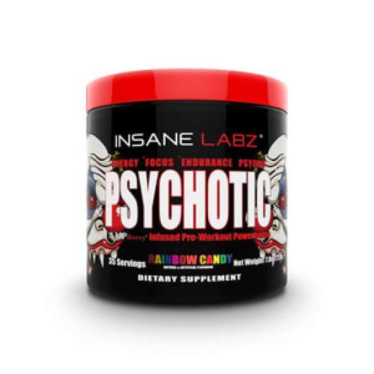Psychotic Pre-Workout, 259 g, Rainbow Candy