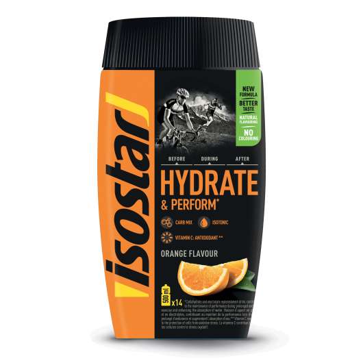 Sportdryckspulver Hydrate&Perform Apelsin 560 g