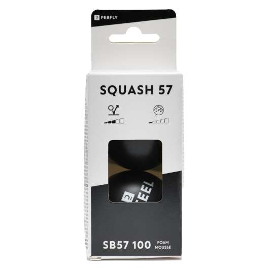 Squashboll i Skum 2-pack Perfly Sb57 100 Foam Black