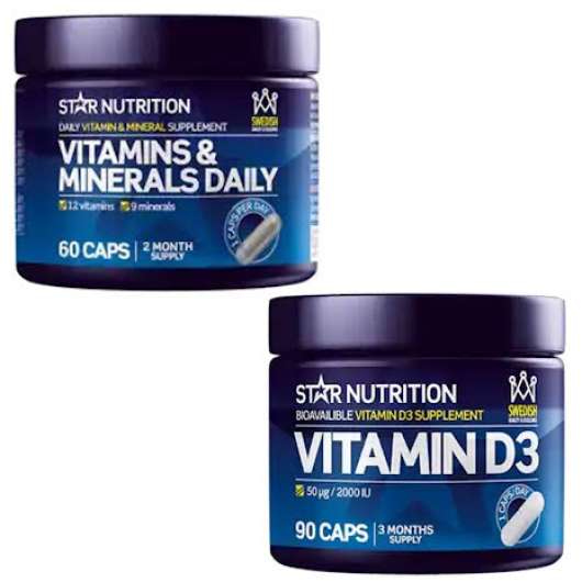 Star Nutrition D-vitamin + Vitamins & Minerals Daily