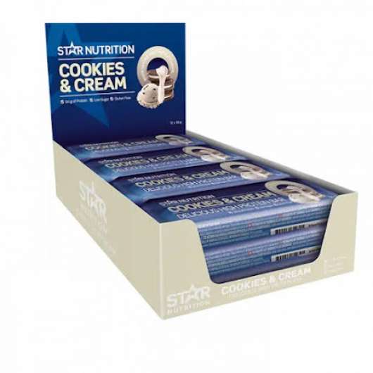 Star Nutrition Protein Bars 12st - Cookies & Cream