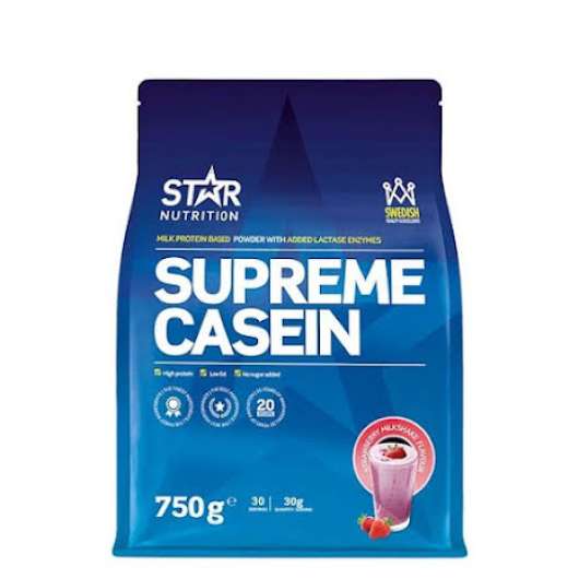 Star Nutrition Supreme Casein, 750g - Strawberry Milkshake