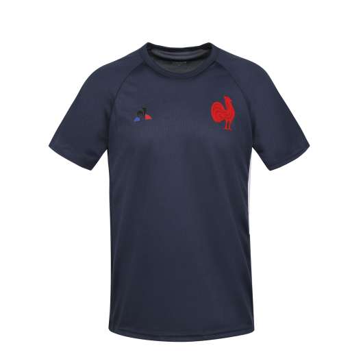 T-shirt För Rugbyträning Frankrikes Landslag Vuxen Blå