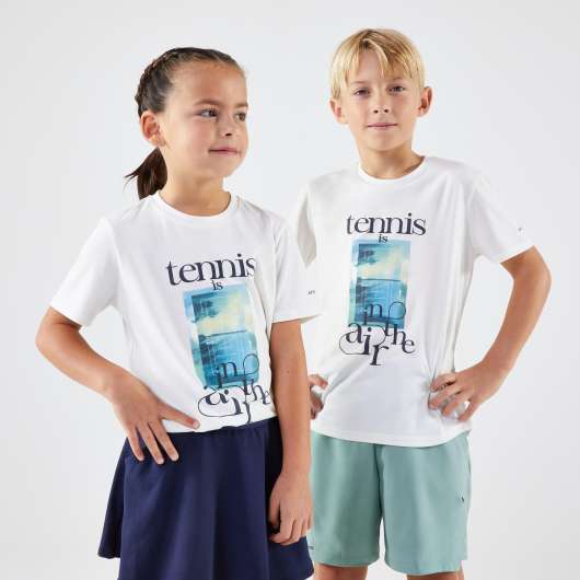 T-shirt För Tennis - Essential - Junior Naturvit Tennis Is In The Air
