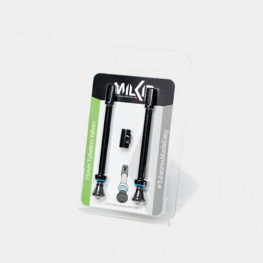 Tubelessventil milKit Valve Pack, 75 mm, aluminium, 2-pack