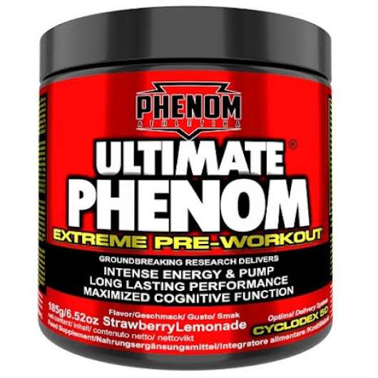 Ultimate Phenom Extreme Pre-Workout, 185g - Strawberry Lemonade