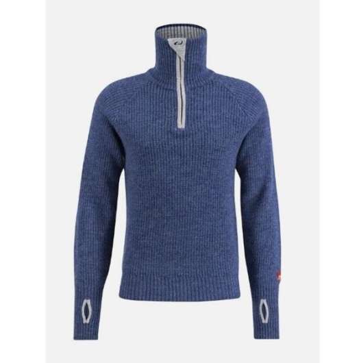 Ulvang rav sweater w/zip navy melange/grey melange/new navy