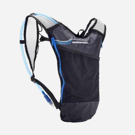 Vätskeryggsäck Roswheel Sweatpak Black/Blue 5 liter + vätskebehållare (2 liter)