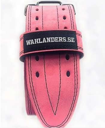 Wahlanders Bälte Mjuk rosa med svart söm - Medium