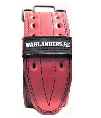 Wahlanders Bälte röd med svart söm - Large