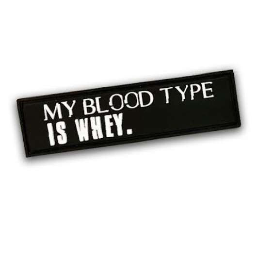 X3M Brands Patch My Bloodtype Is Whey, 30 x 110mm